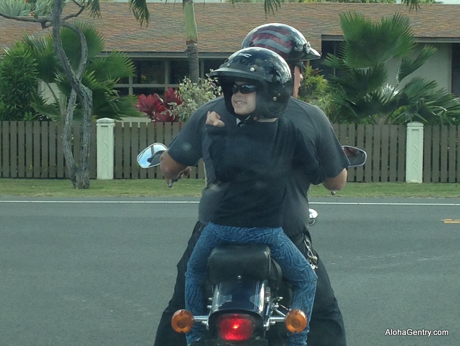150422 Ella and Papa go for a ride